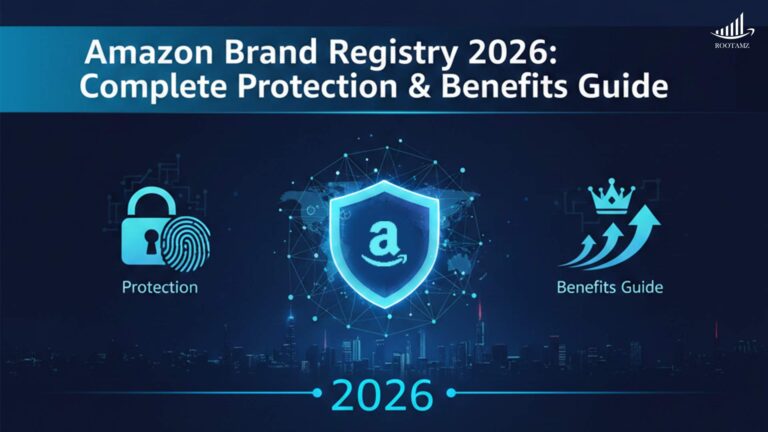 RootAMZ end-to-end Amazon Brand Registry management model covering enrolment, content optimization, brand protection, advertising strategy & analytics for Amazon sellers