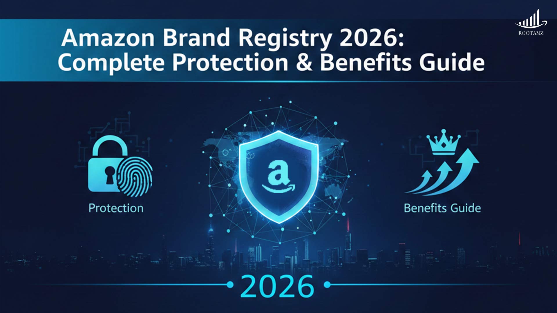 RootAMZ end-to-end Amazon Brand Registry management model covering enrolment, content optimization, brand protection, advertising strategy & analytics for Amazon sellers