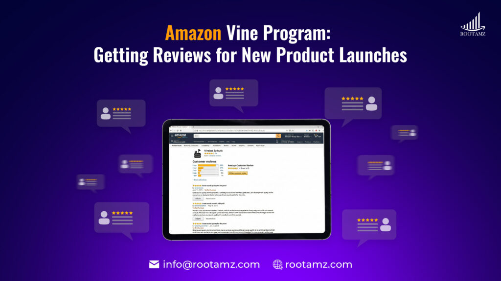 Amazon new product listing with zero reviews compared to product with Vine reviews showing improved conversion rate & higher ranking