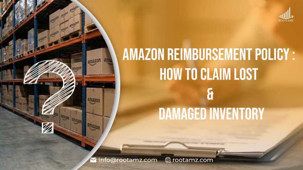 Amazon reimbursement policy dashboard showing lost and damaged inventory recovery for FBA sellers