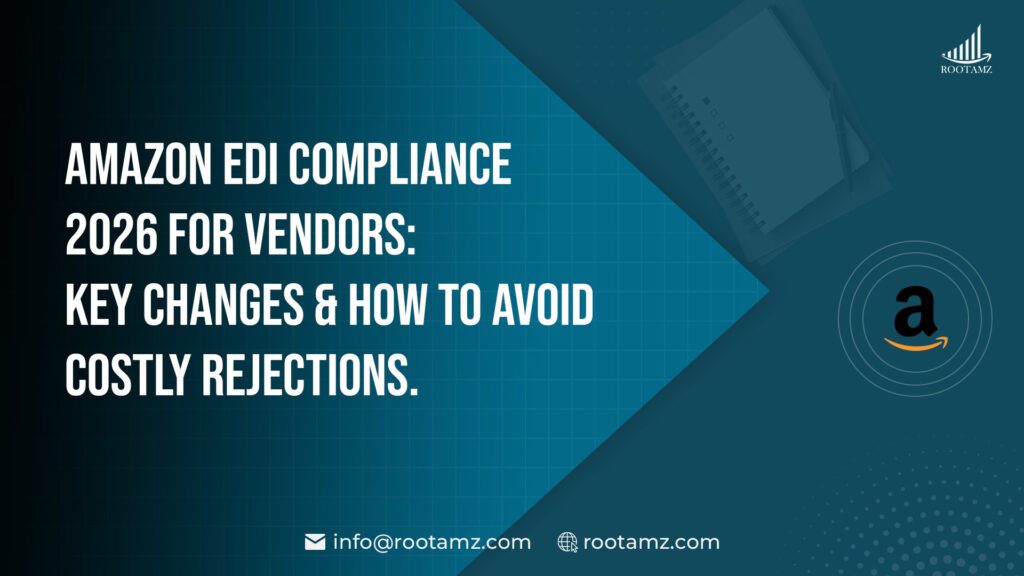 Amazon vendor EDI compliance checklist 2026 showing five steps to prevent chargebacks including ASN timing invoice matching and routing request requirements